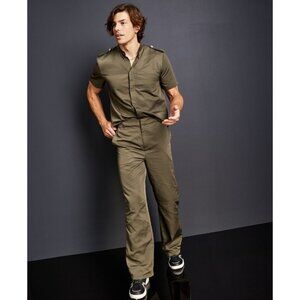 Royalty by Maluma Mens Utility Flat Front Trouser Pants, Green, Size 38, NWT